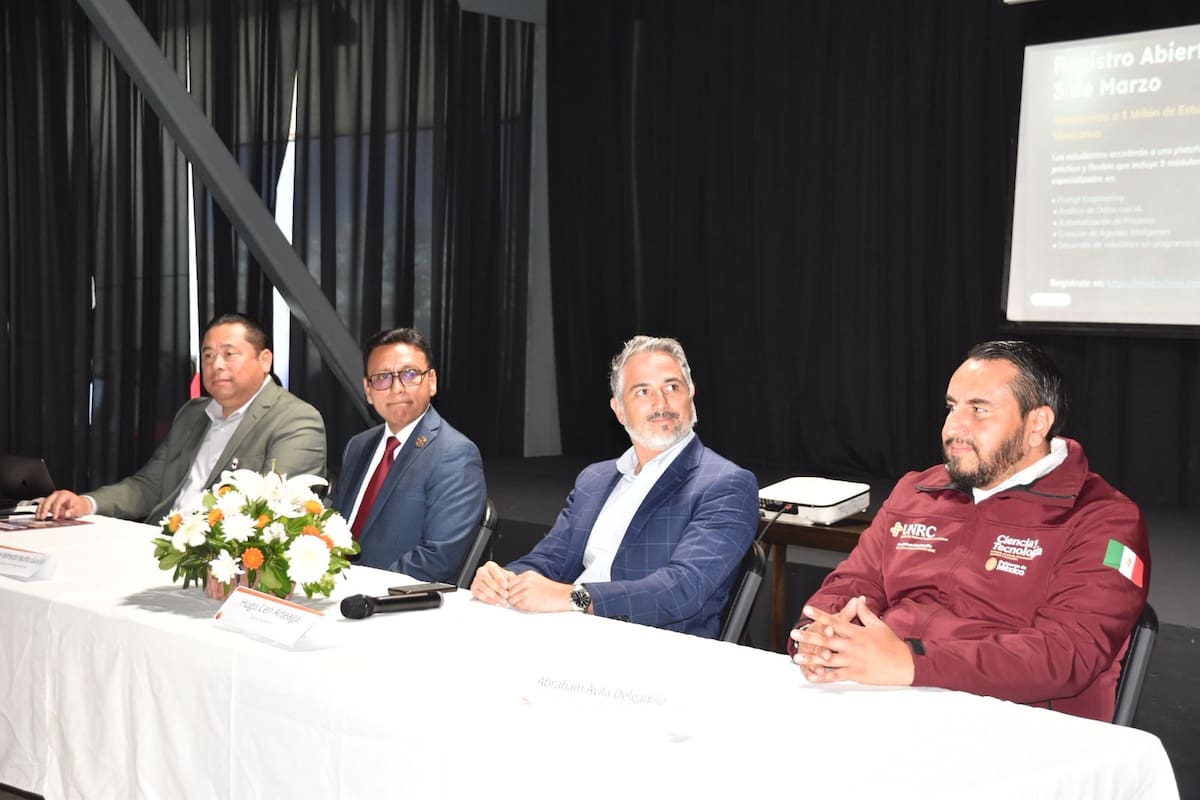 Ai Lab School anunció la entrega de un millón de becas gratuitas en inteligencia artificial para estudiantes universitarios de todo México; en Baja California se asignarán 145 mil apoyos. Foto: Cortesía