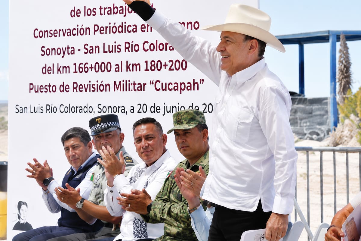 Durazo mejora conectividad fronteriza con rehabilitación carretera