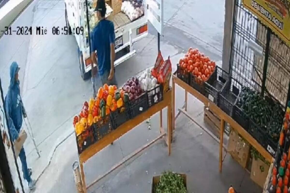 VIRAL: Hombre simula discapacidad para perpetrar robo de camioneta frente a un comercio