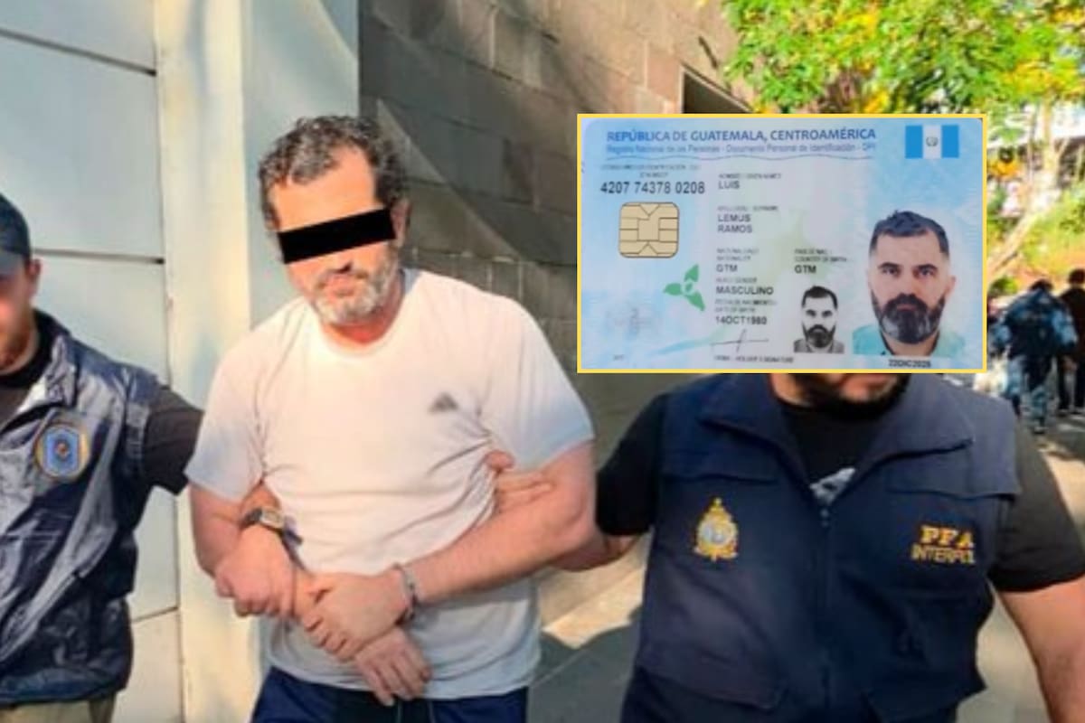 Esta es la identificación falsa con la que el contralmirante Fernando Farías Laguna intentó ocultarse tras su huida a Argentina