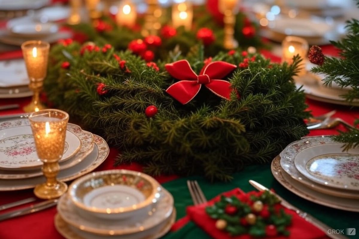 Cómo poner la mesa para Navidad y Año Nuevo: guía paso a paso