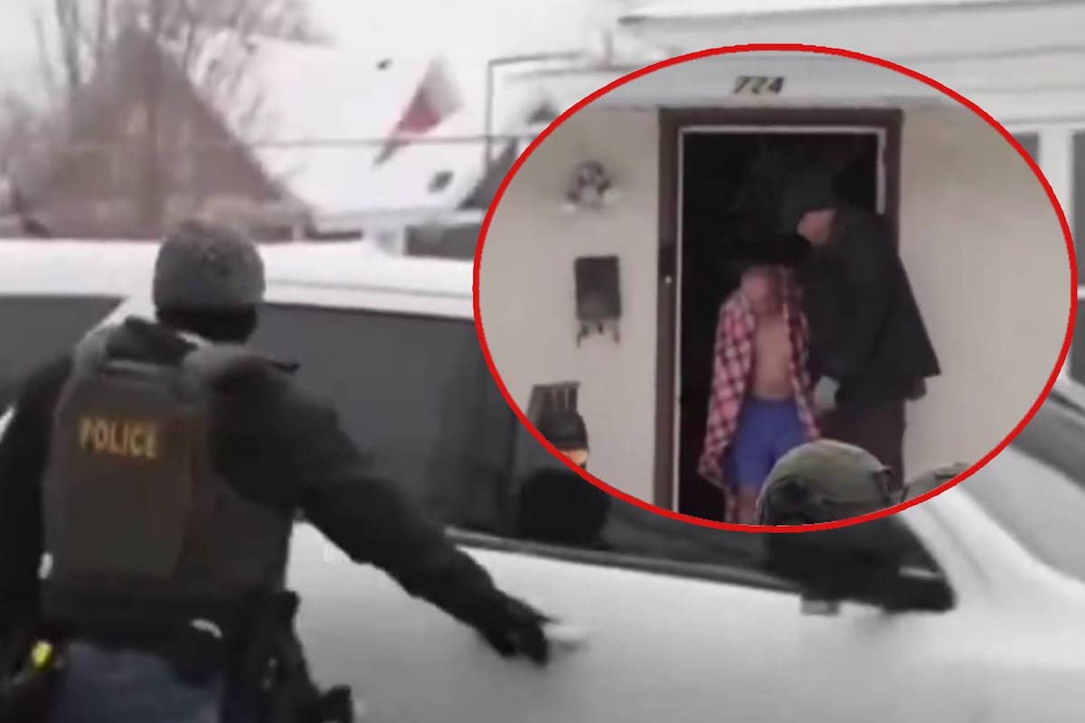 En ropa interior, sandalias y cubierto únicamente con una manta, agentes de ICE irrumpen en casa de un hombre de origen asiático y ciudadano estadounidense en Minnesota, lo sacan esposado a la nieve, pero luego lo liberan sin explicación o una disculpa