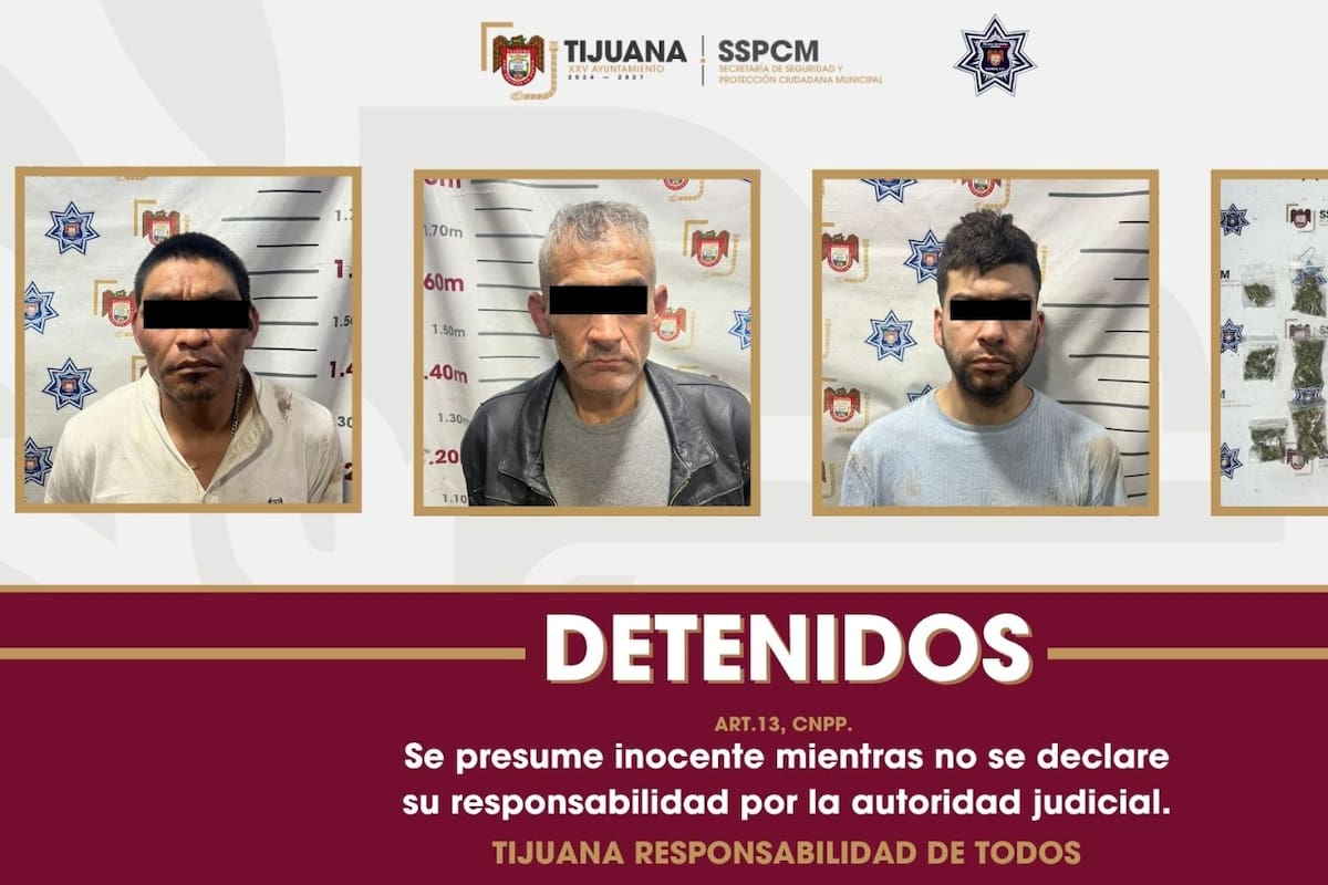 Detienen a tres en Tijuana; investigan posible vínculo con caso en Zona Río