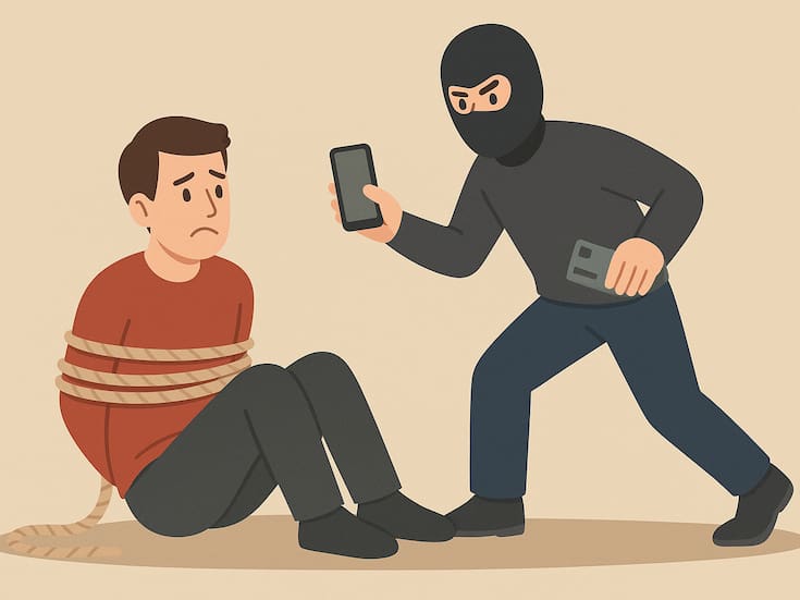 Pidió ver una casa y ató con una cuerda al agente inmobiliario, le robó su tarjeta y fue capturado horas después