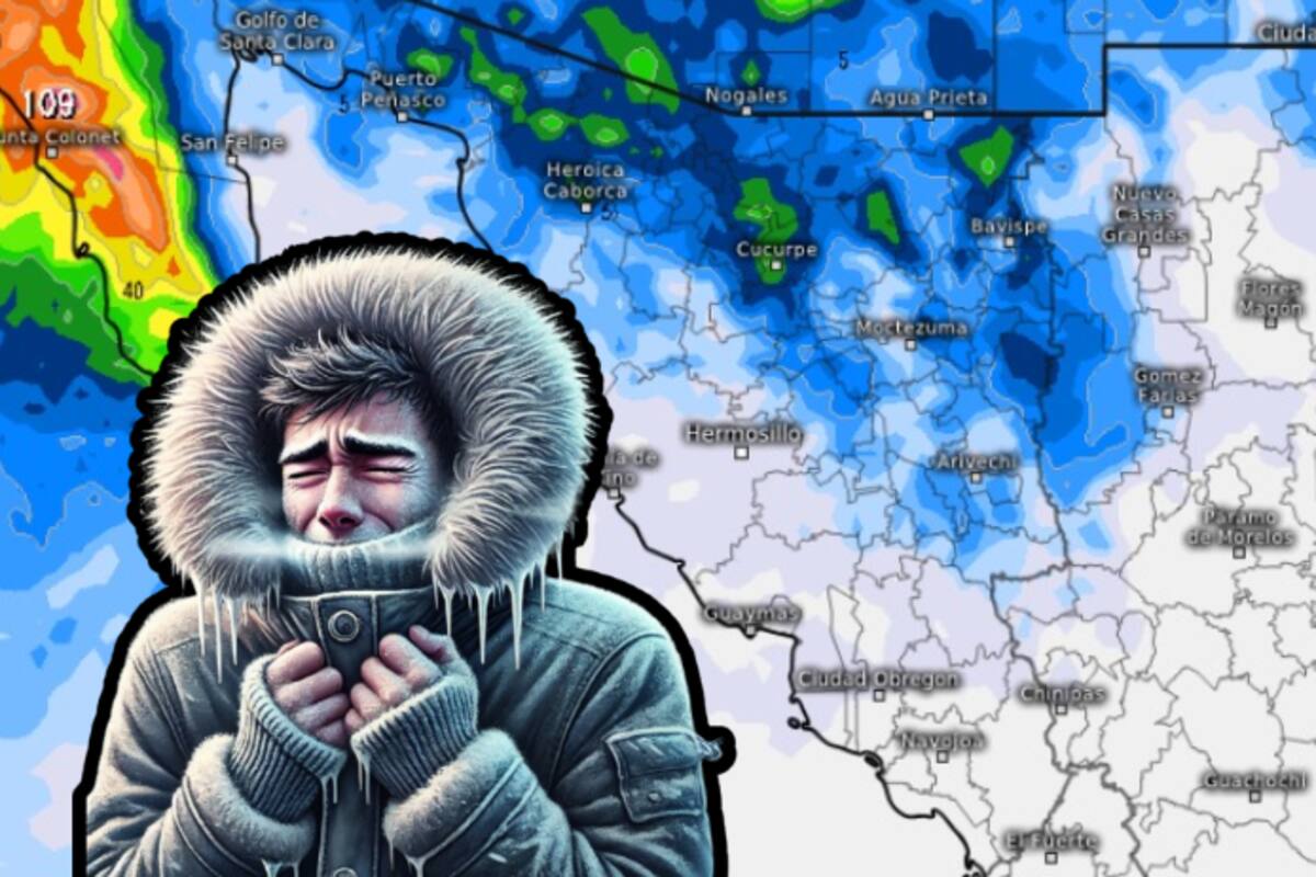 Frente frío traerá lluvias, vientos fuertes y posible nieve en Sonora