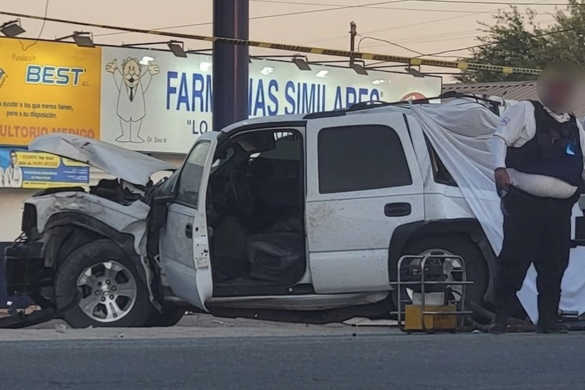 Mueren madre e hijo de dos meses en choque en el Valle de Mexicali; el conductor tiene 17 años y fue detenido