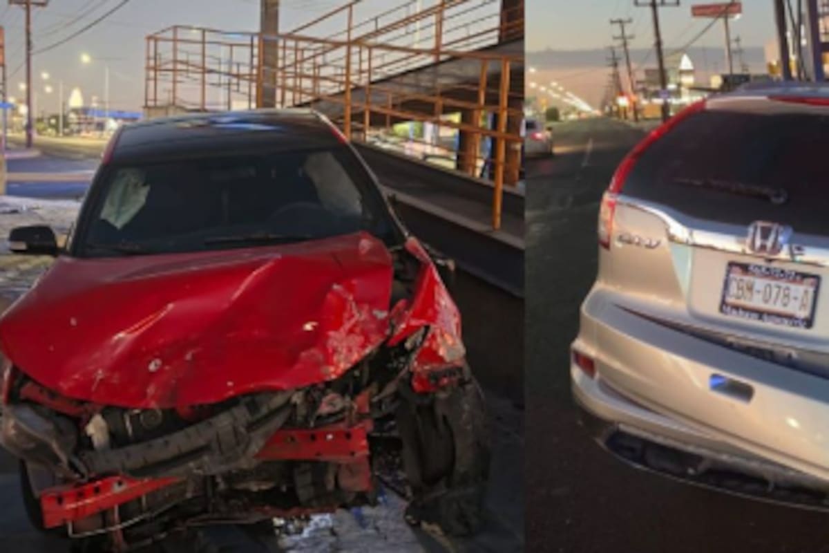Joven de 18 años es detenida tras provocar choque en Nuevo Mexicali; un hombre resulta lesionado