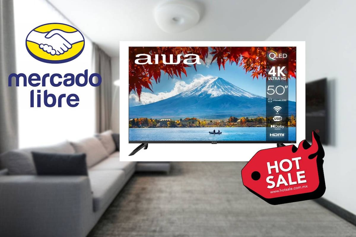Mercado Libre lanza oferta en pantalla AIWA Roku TV de 50 pulgadas con 39% de descuento, meses sin intereses y envío gratis