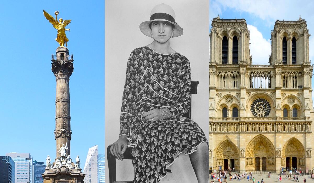 Así es la insólita y triste historia que conecta al Ángel de la Independencia de México con la Iglesia de Notre-Dame