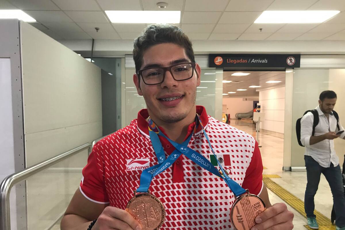Llega doble medallista Daniel Ramírez a Hermosillo