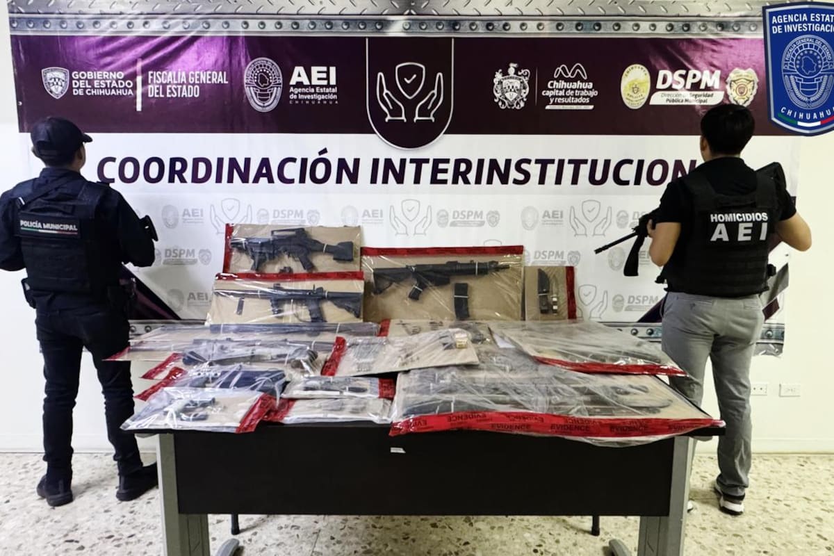 Incautan arsenal en cateos realizados en tres domicilios de Chihuahua