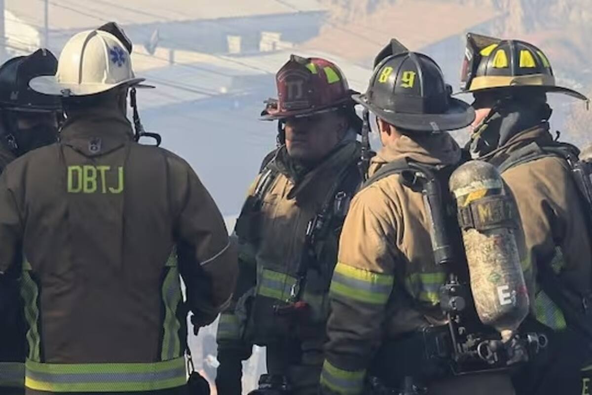 Incendio deja a hombre con quemaduras