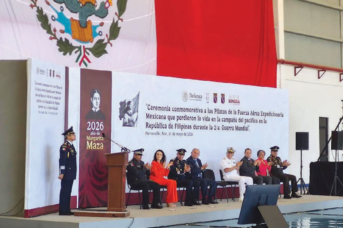 Honran memoria de pilotos del Escuadrón 201 en Hermosillo