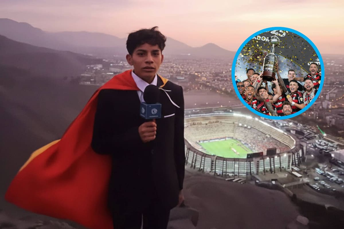 Adolescente peruano narra la final de la Libertadores desde un cerro y se vuelve viral