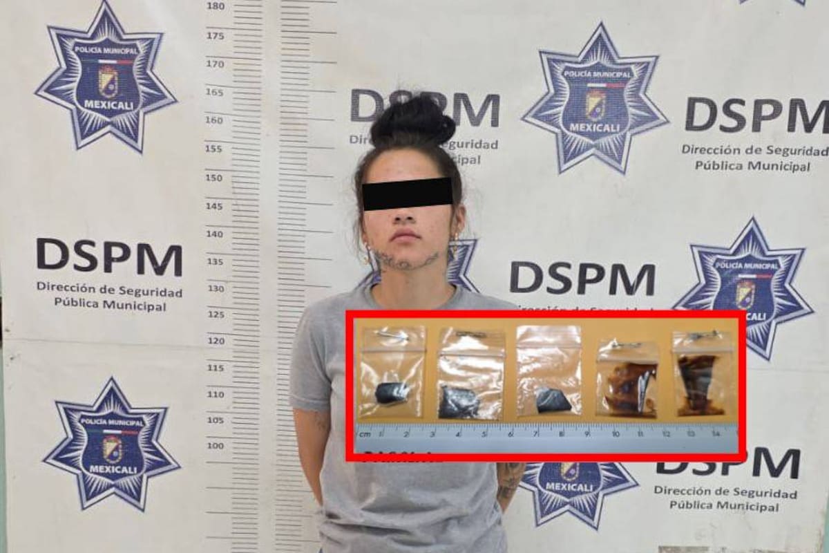 Sorprenden a mujer en casa ajena con cinco bolsas de heroína
