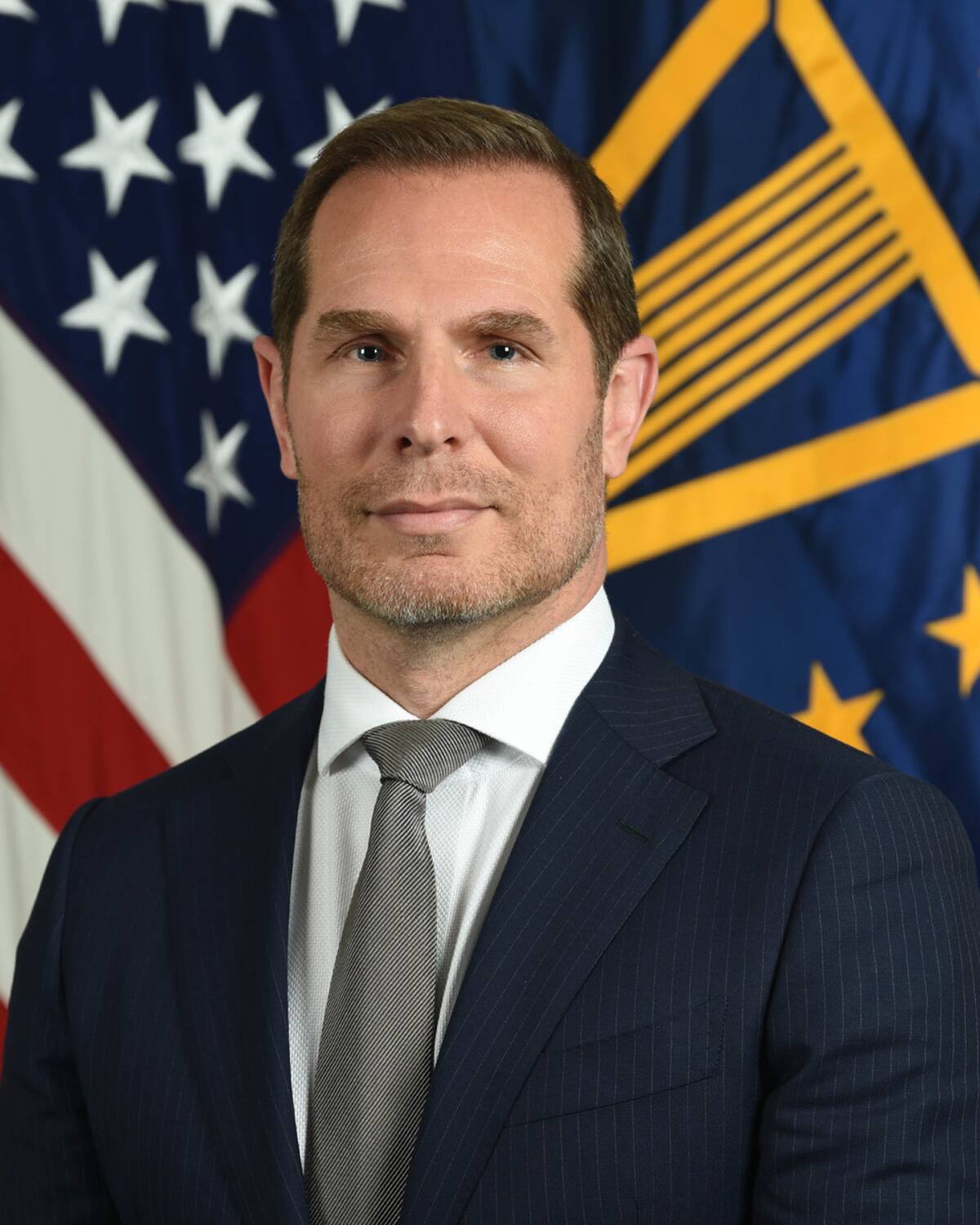 Peter W. Marocco, Deputy Assistant Secretary of Defense (African Affairs), poses for his official portrait in the Army portrait studio at the Pentagon in Arlington, Va., Nov., 21, 2019.  (U.S. Army photo by Monica King)