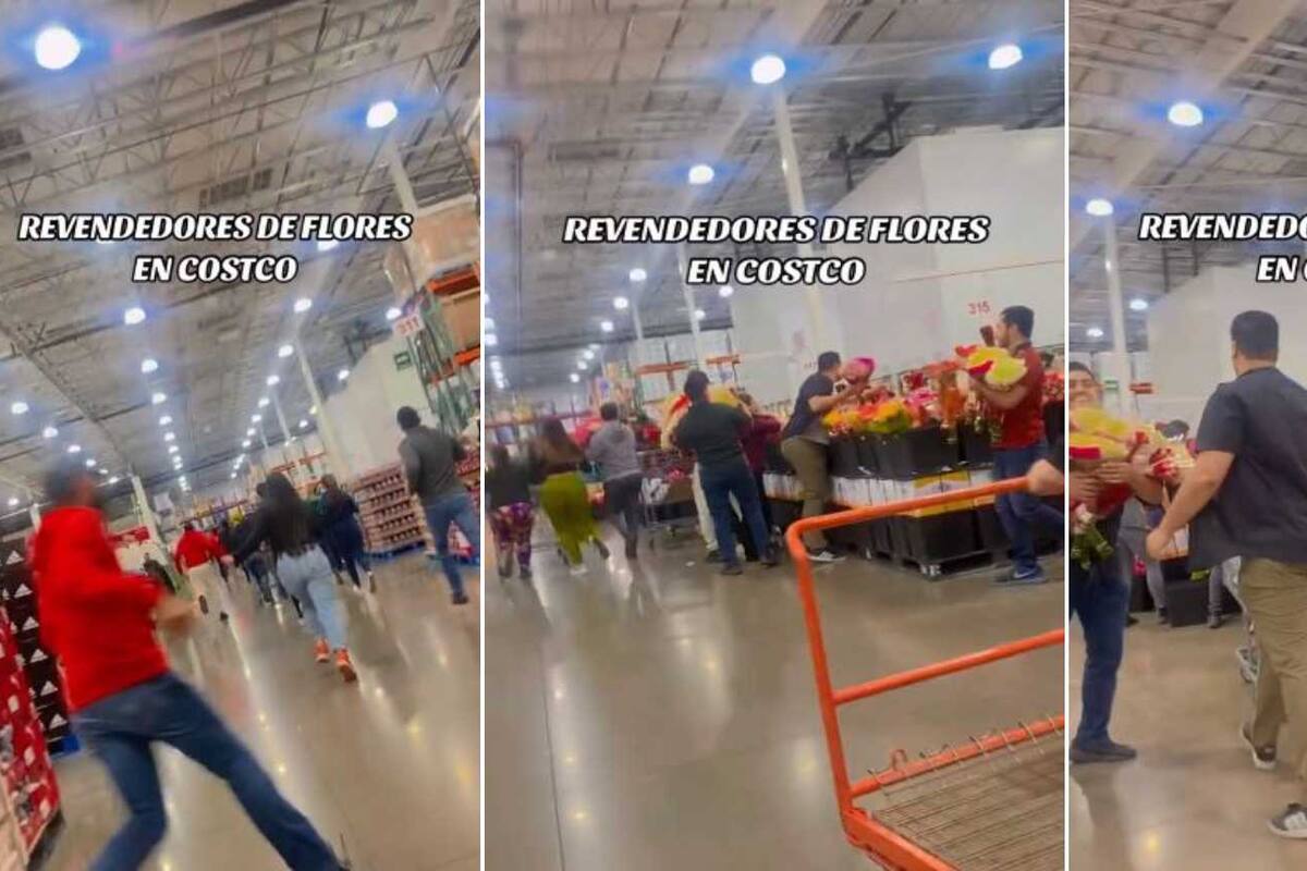 Caos en Costco: Revendedores pelean por ramos de flores para el 14 de Febrero