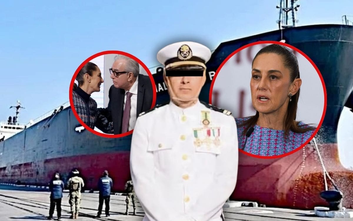 Manuel Farías Laguna, ex vicealmirante acusado de presunto huachicol fiscal, envió una quinta carta a Sheinbaum y usó el caso de Rubén Rocha Moya para denunciar falta de pruebas en su proceso. | Crédito: Especial/REUTERS/El Universal