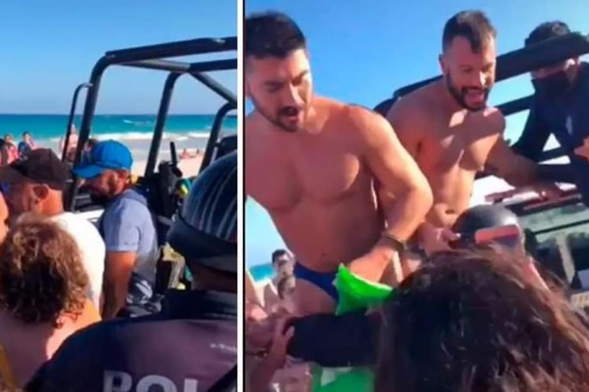 Detienen a pareja extranjera gay por besarse en público en Tulum