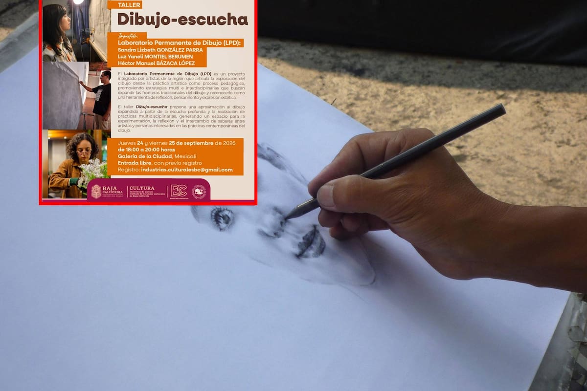 Galería de la Ciudad invita a Mexicalenses a explorar el dibujo desde su oído