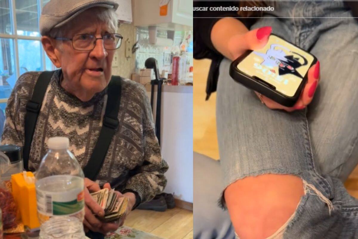 Por sus pantalones “rotos”, abuelo piensa que su nieta está pasando un mal momento económico
