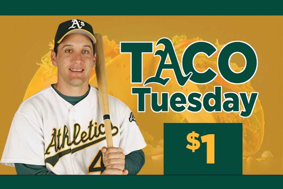 Erubiel Durazo y su divertido comercial de tacos con los Atléticos de Oakland