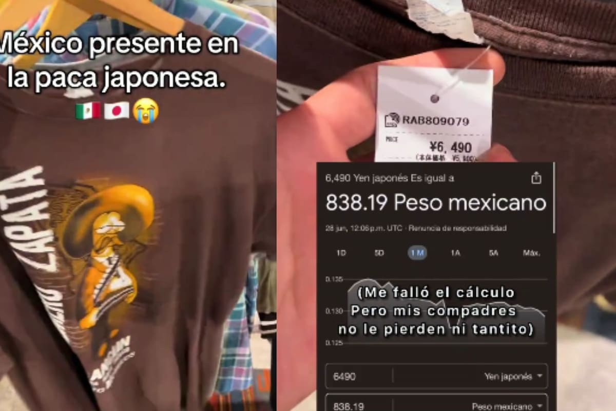 Mexicano halla playera de “Homero Zapata” en paca de Japón y se viraliza por el inesperado precio de más de 800 pesos mexicanos en tienda de segunda