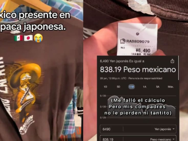 Mexicano halla playera de “Homero Zapata” en paca de Japón y se viraliza por el inesperado precio de más de 800 pesos mexicanos en tienda de segunda