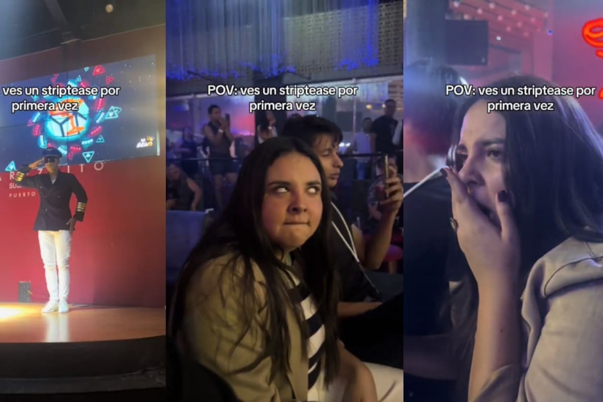 VIDEO: joven acude por primera vez a un show de striptease y su reacción se vuelve viral en TikTok