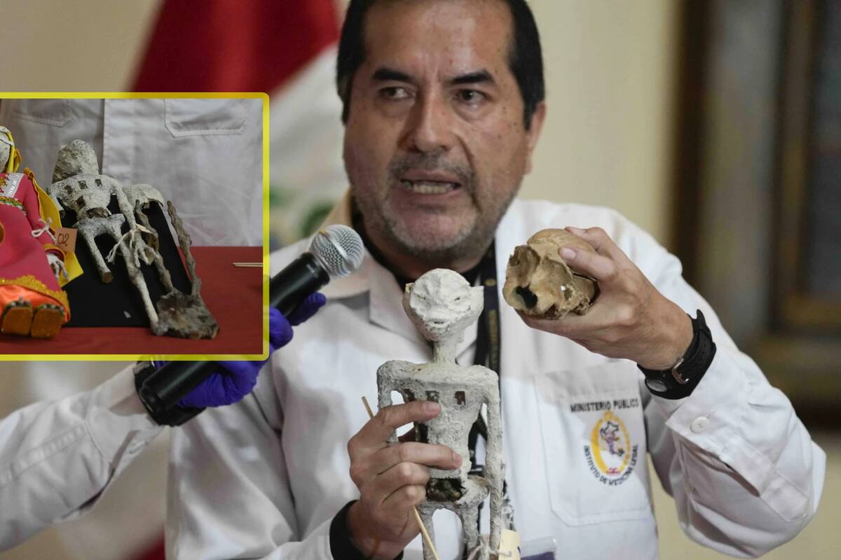 "Muñecos" incautados rumbo a México no son alienígenas, aseguran forenses peruanos: "Un fraude"