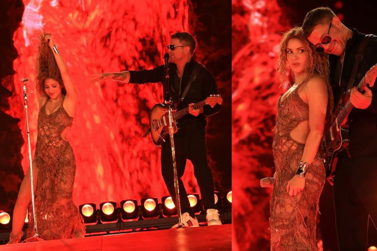 Shakira y Alejandro Sanz encienden en el escenario con su icónico dueto “La Tortura”