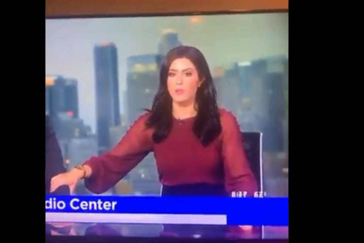 VIDEO: Conductora se protege de terremoto bajo su escritorio