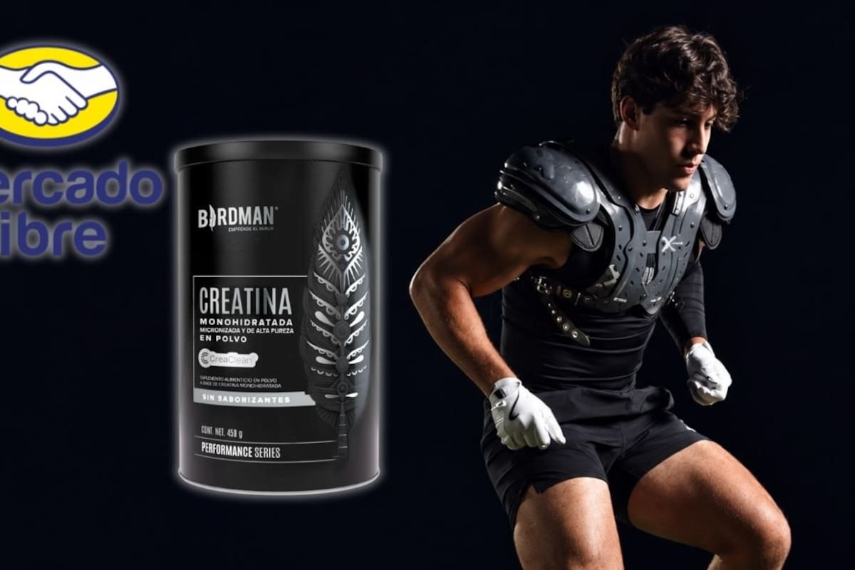 MercadoLibre rebaja la creatina Birdman de 450 gramos a 363 pesos con 35 por ciento de descuento