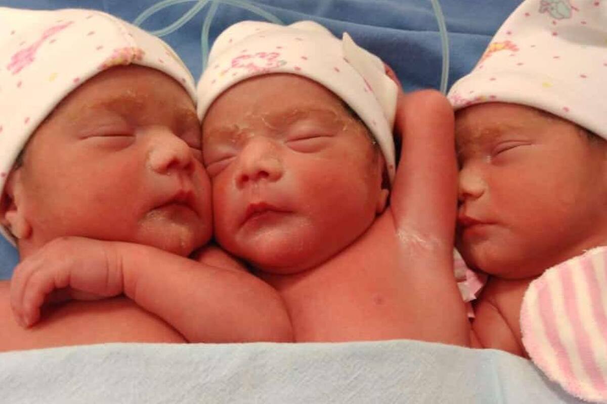 ¡Idénticas! Nacen trillizas en Hospital Integral de la Mujer de Sonora