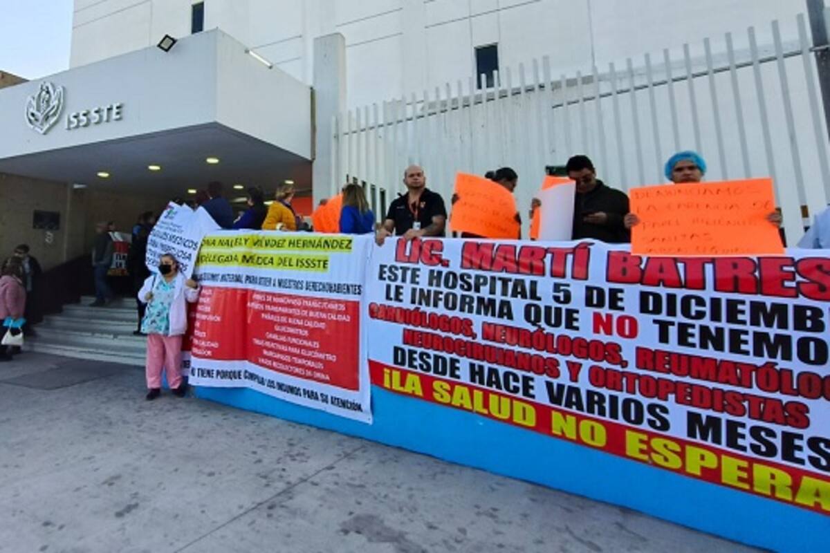 Reclaman falta de insumos en ISSSTE