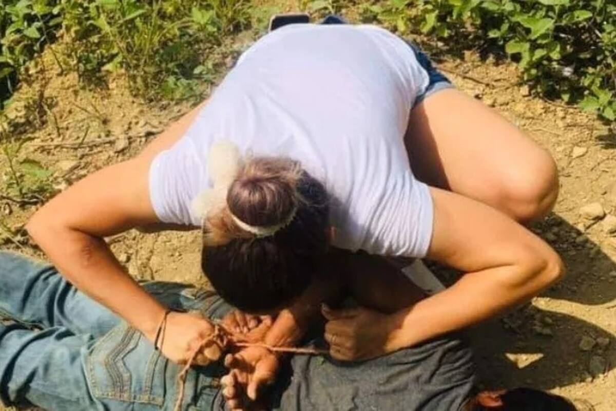 Mujer amarra y somete a presunto violador que trató de abusar de un niño
