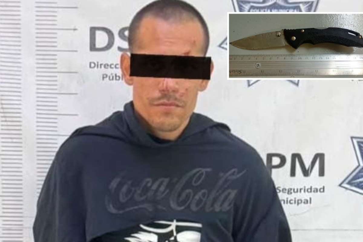 Persiguen a presunto asaltante de comercios y lo detienen tras chocar en Mexicali