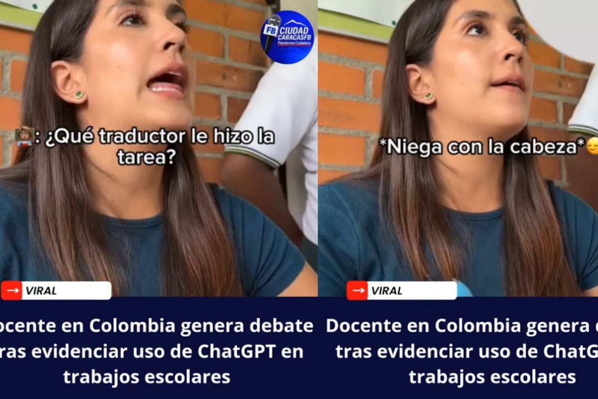 Maestra se vuelve tendencia tras regañar a dos alumnos por hacer la tarea con ChatGPT