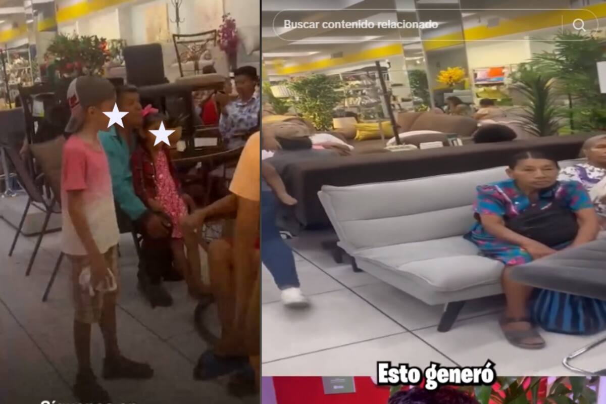 Familias veracruzanas utilizan la tienda Coppel como refugio del calor.| VIDEO