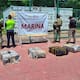 Marina asegura 270 kilos de cocaína en Manzanillo tras hallar 268 paquetes dentro de un contenedor durante la descarga de un buque; dos hombres en condición migratoria irregular fueron detenidos