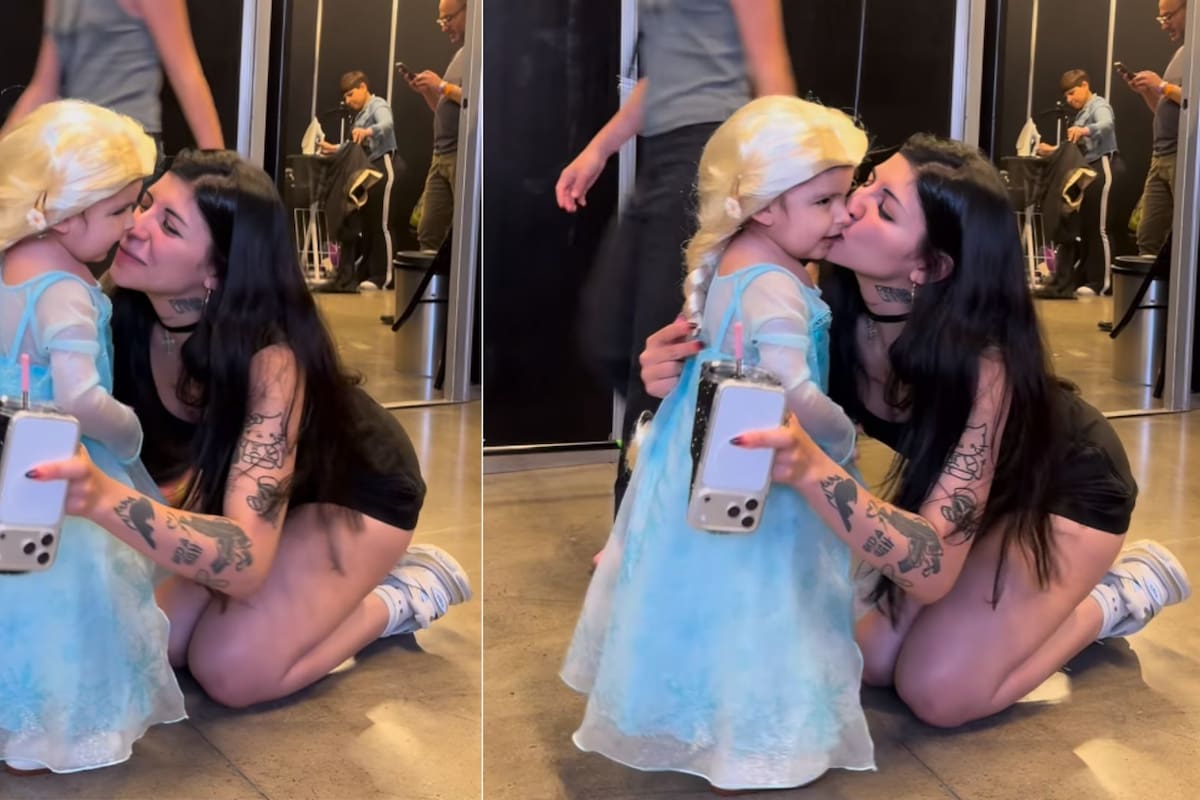 Cazzu comparte tiernas fotos de Inti vestida de Elsa de Frozen en medio de la batalla legal con Christian Nodal