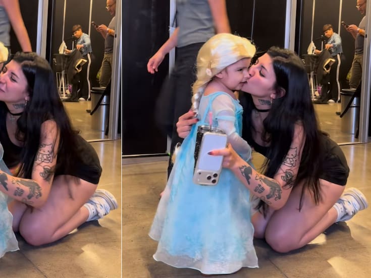 Cazzu comparte tiernas fotos de Inti vestida de Elsa de Frozen en medio de la batalla legal con Christian Nodal