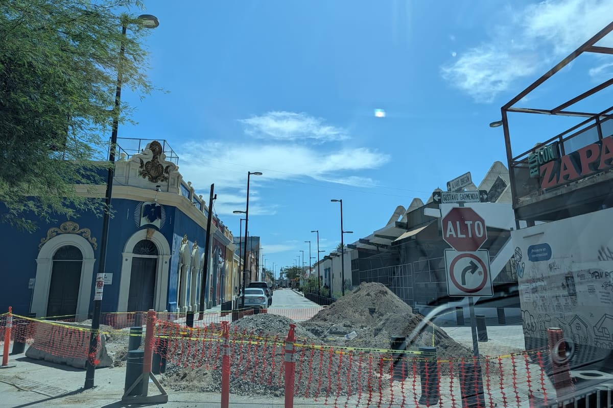 Cierran otra vez calles Obregón y Garmendia; sigue el tráfico complicado en el Centro de Hermosillo