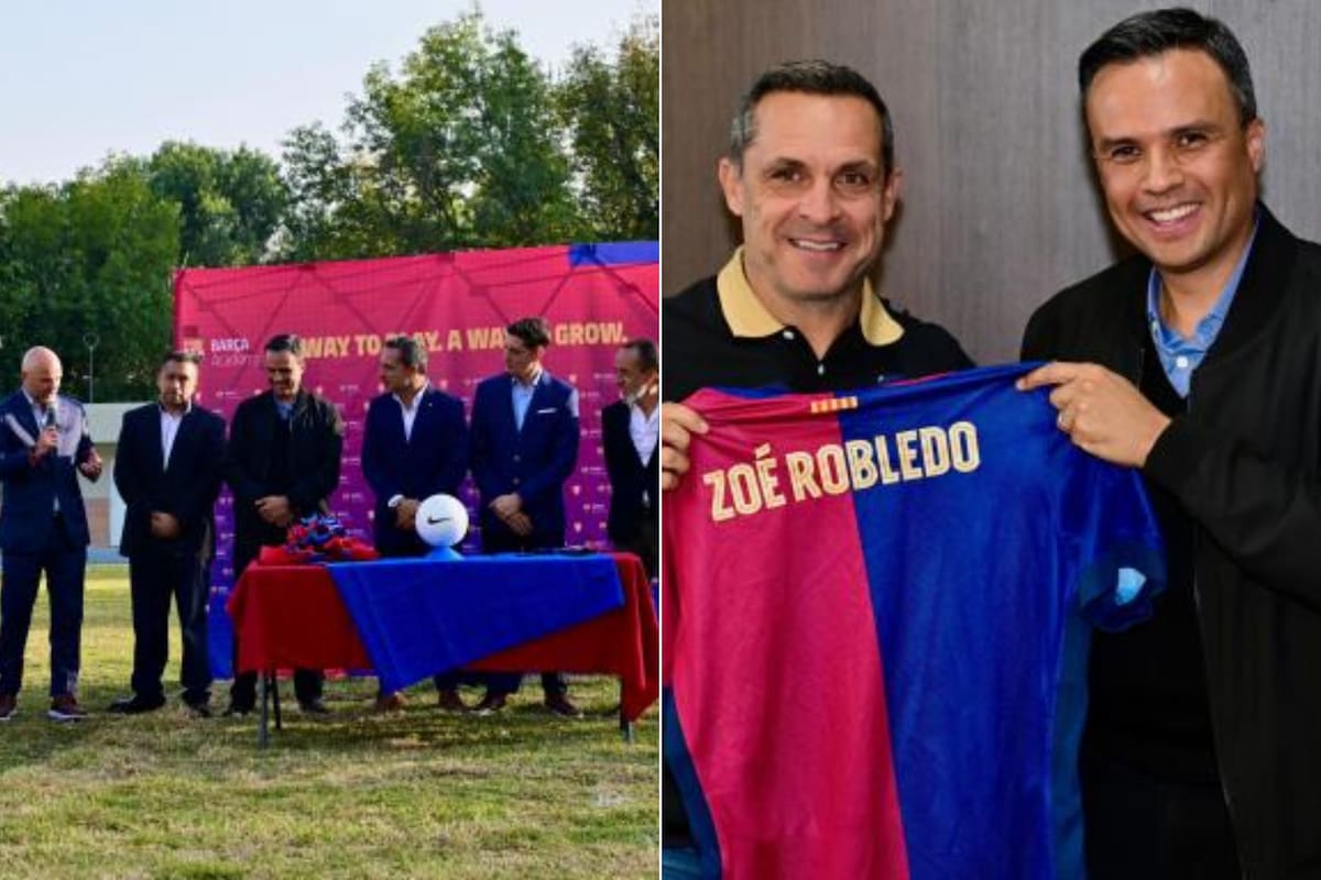 IMSS y FC Barcelona firman un acuerdo para promover el deporte en niños