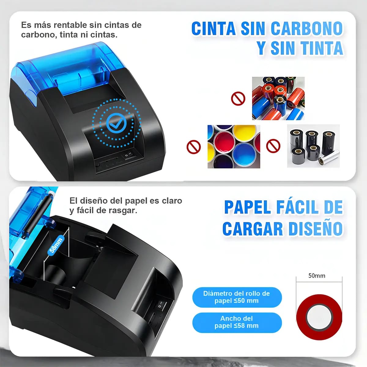 Impresora térmica de tickets y recibos | Mercado Libre