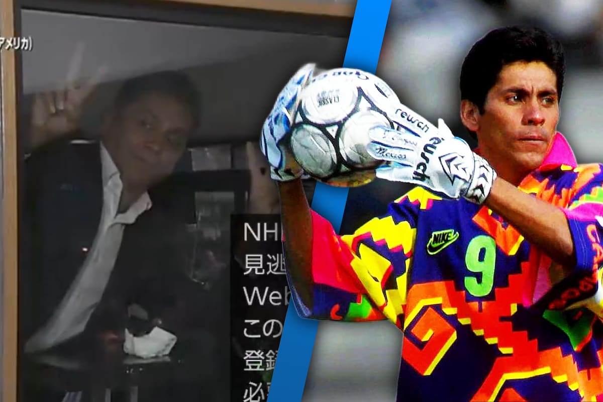 Jorge Campos apareció en la transmisión japonesa del México vs Japón