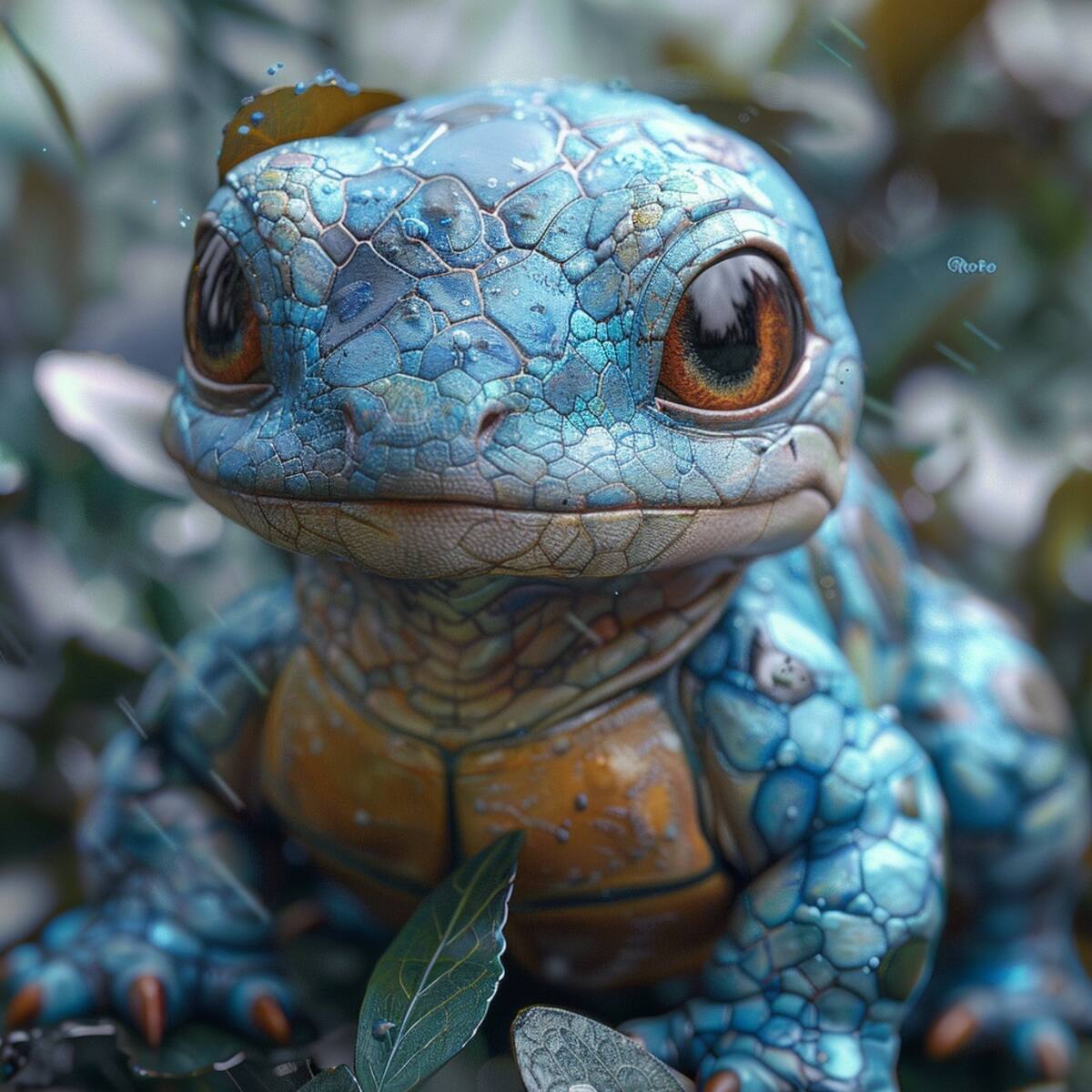 Así se vería Squirtle si fuera una tortuga marina de verdad.