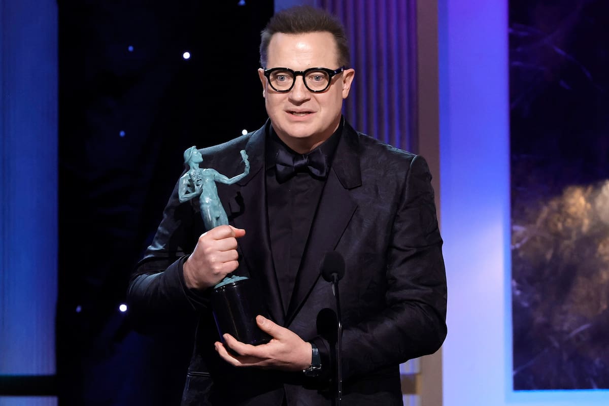 LOS ANGELES, CALIFORNIA - FEBRUARY 26: Brendan Fraser accepts the Outstanding Performance by a Male Actor in a Leading Role for "The Whale" onstage during the 29th Annual Screen Actors Guild Awards at Fairmont Century Plaza on February 26, 2023 in Los Angeles, California. (Photo by Kevin Winter/Getty Images)