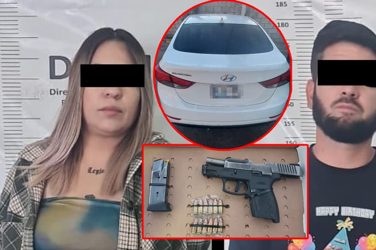 Pareja detenida con arma de fuego en El Roble