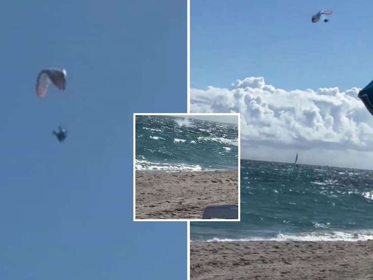 Milagro en Florida: hombre sobrevive a caída de 150 metros tras accidente en parapente motorizado, se estrella en el océano frente a Singer Island y es rescatado ileso por socorristas y bañistas